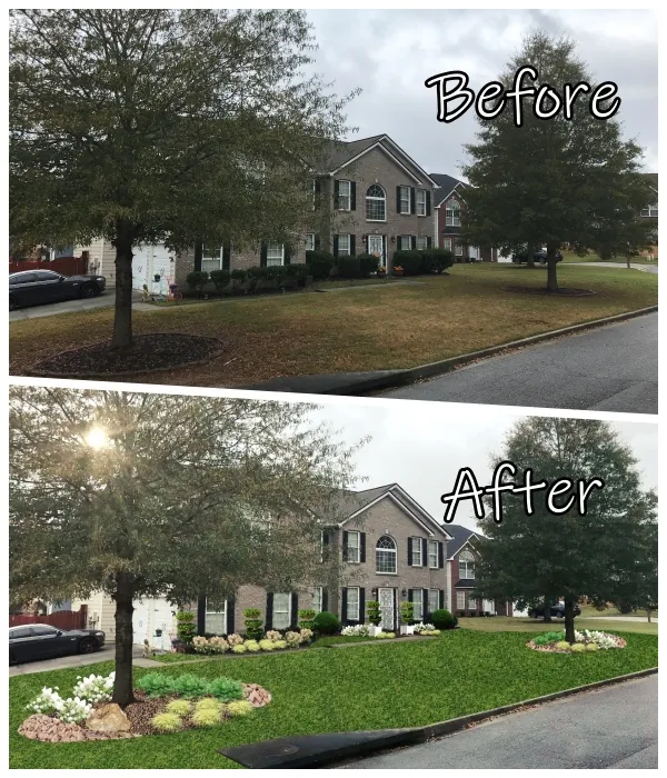 New-build front yard — Fairburn, GA