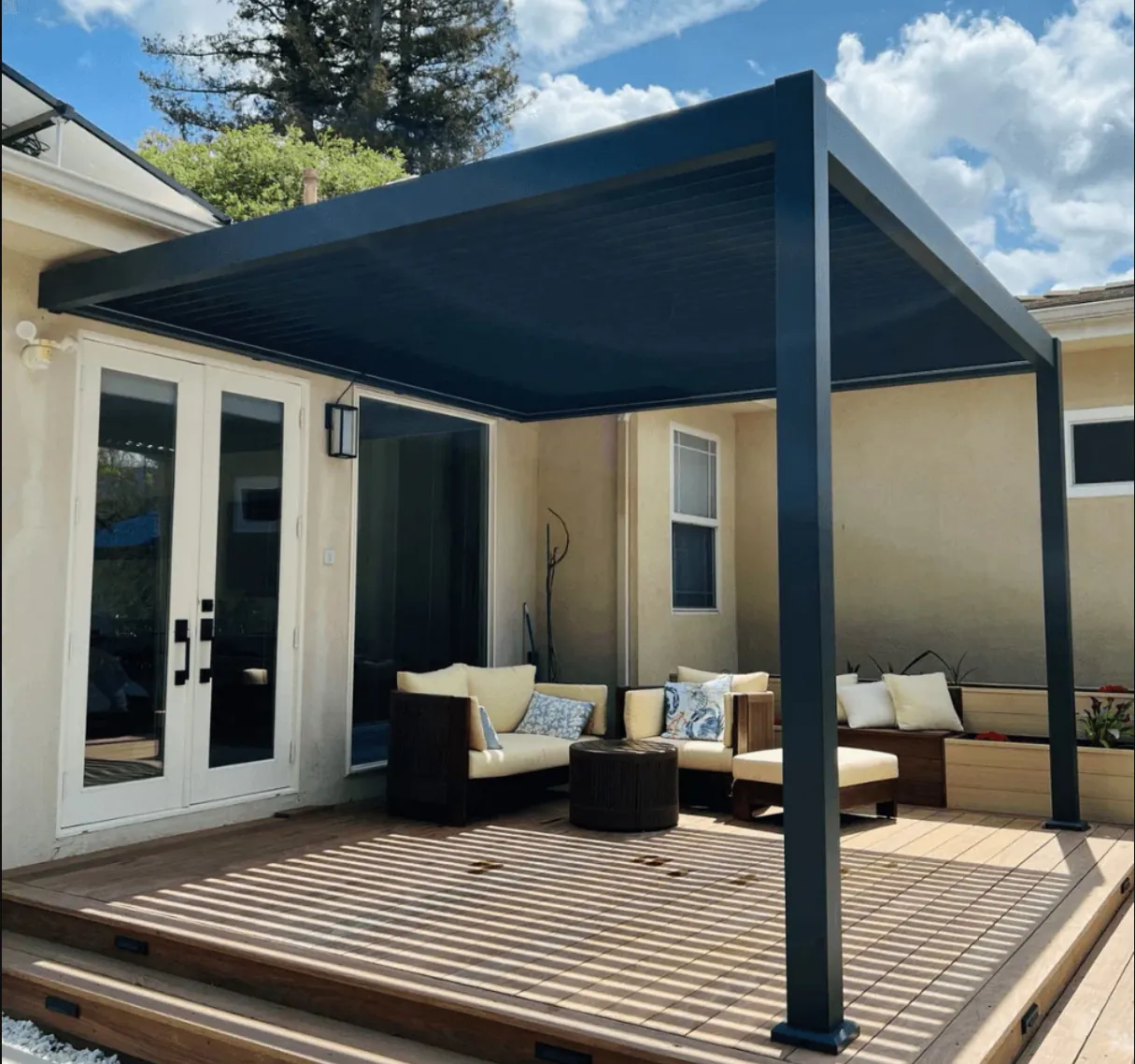 Deck-mounted pergola — Metro Atlanta