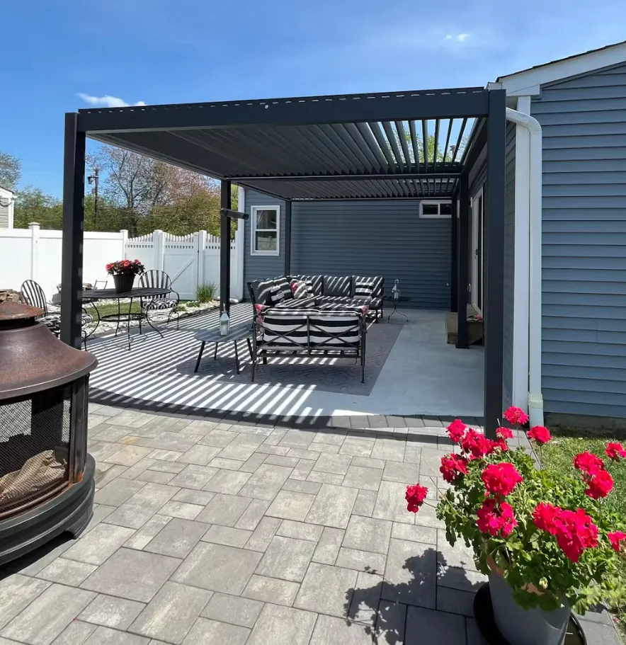 Pergola over a paver patio — Metro Atlanta