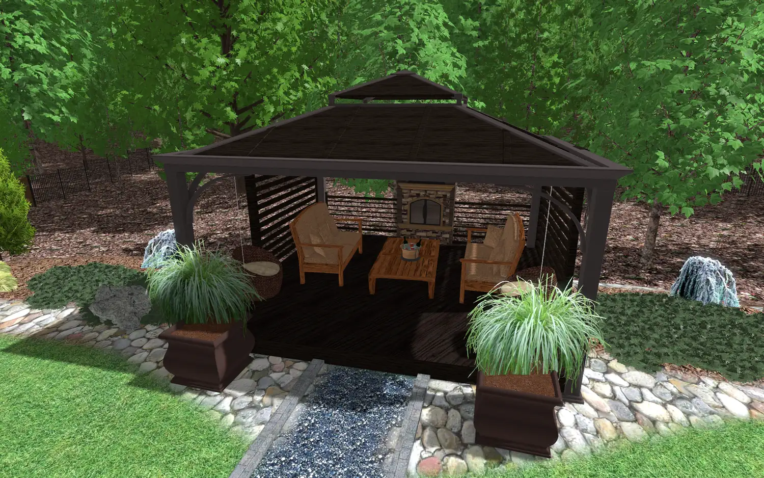 3D Mini Snap landscape design by YardSnaps